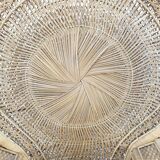 Emmanuelle in rattan and wicker armchair Italy 1960's