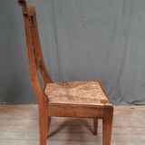 Chaise paillee dix neuvième siecle