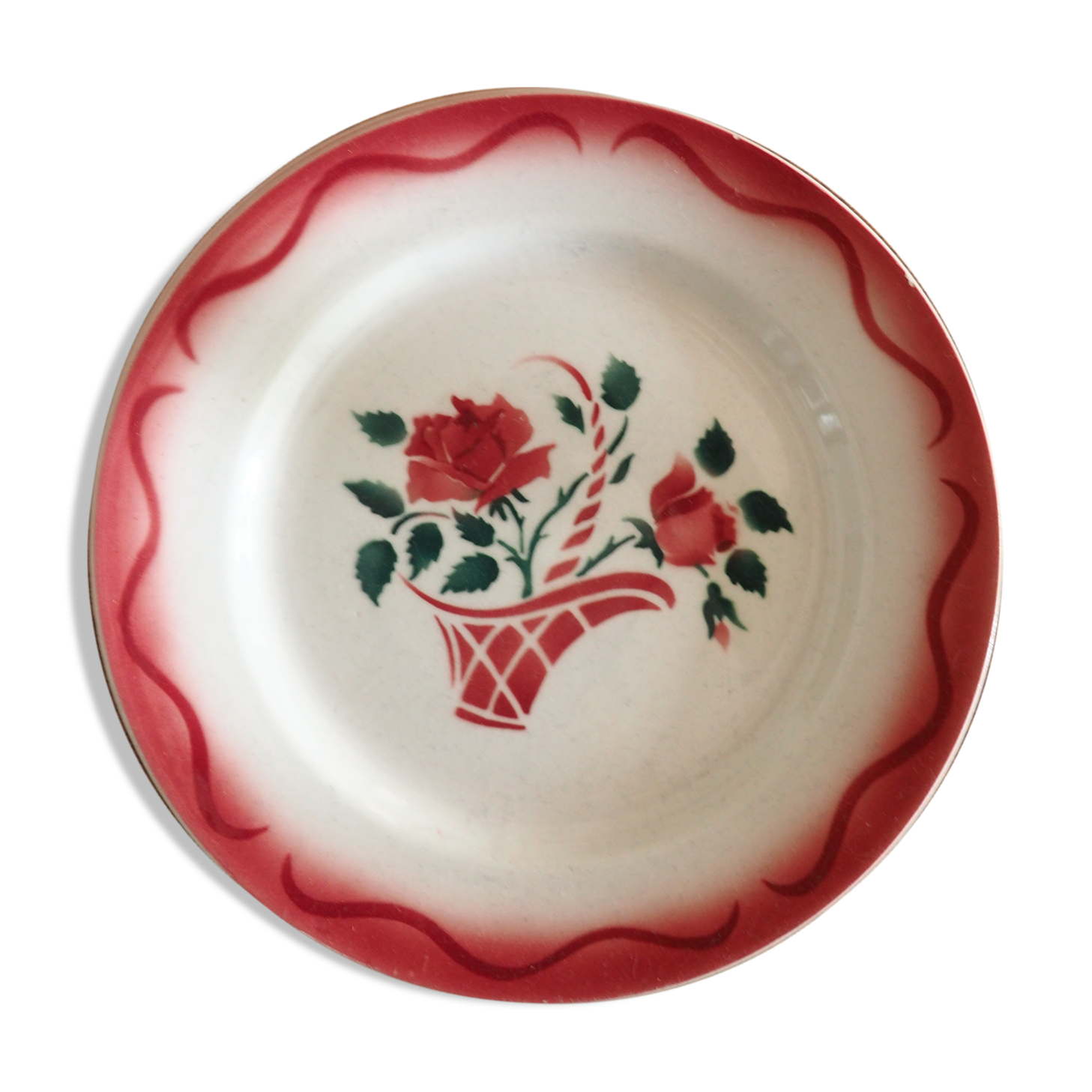 Lot of 10 plates to dessert Lunéville