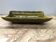 Flat lot + 4 old asparagus plates gien ceramic green vintage