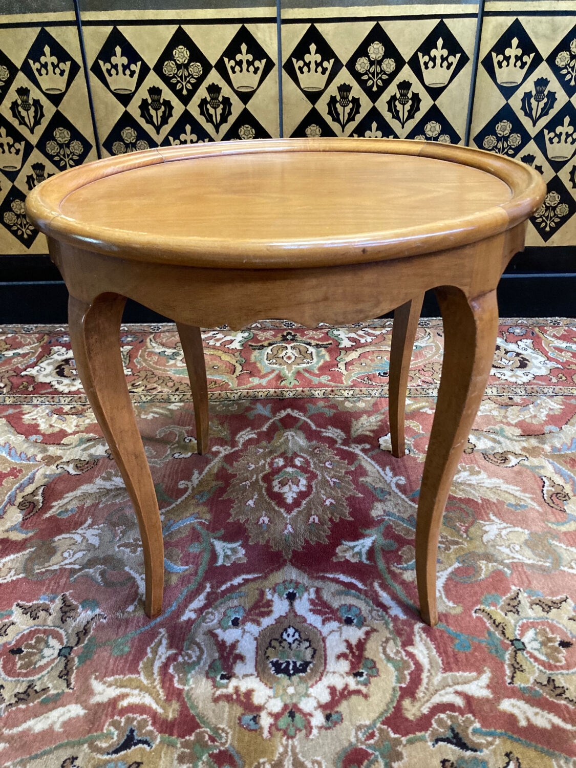 Louis XV cherry pedestal table