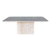 Travertine coffee table