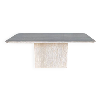 Travertine coffee table