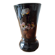 Black opaline vase
