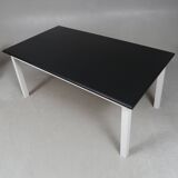 Vintage 180 cm suede dining table