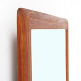 Filigree mid-century teak mirror by Aarhus Glasimport og Glassliberi A/S / Danish modern design / 1960s / 1970s