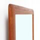 Filigree mid-century teak mirror by Aarhus Glasimport og Glassliberi A/S / Danish modern design / 1960s / 1970s