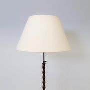 Organic whirlwind floor lamp in stained birch, Art Deco, Sweden, 1940s.