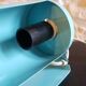 Vintage blue tilting wall lamp