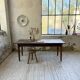 Table de ferme chêne 1950 pieds fuseaux