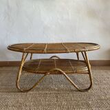 Rattan coffee table