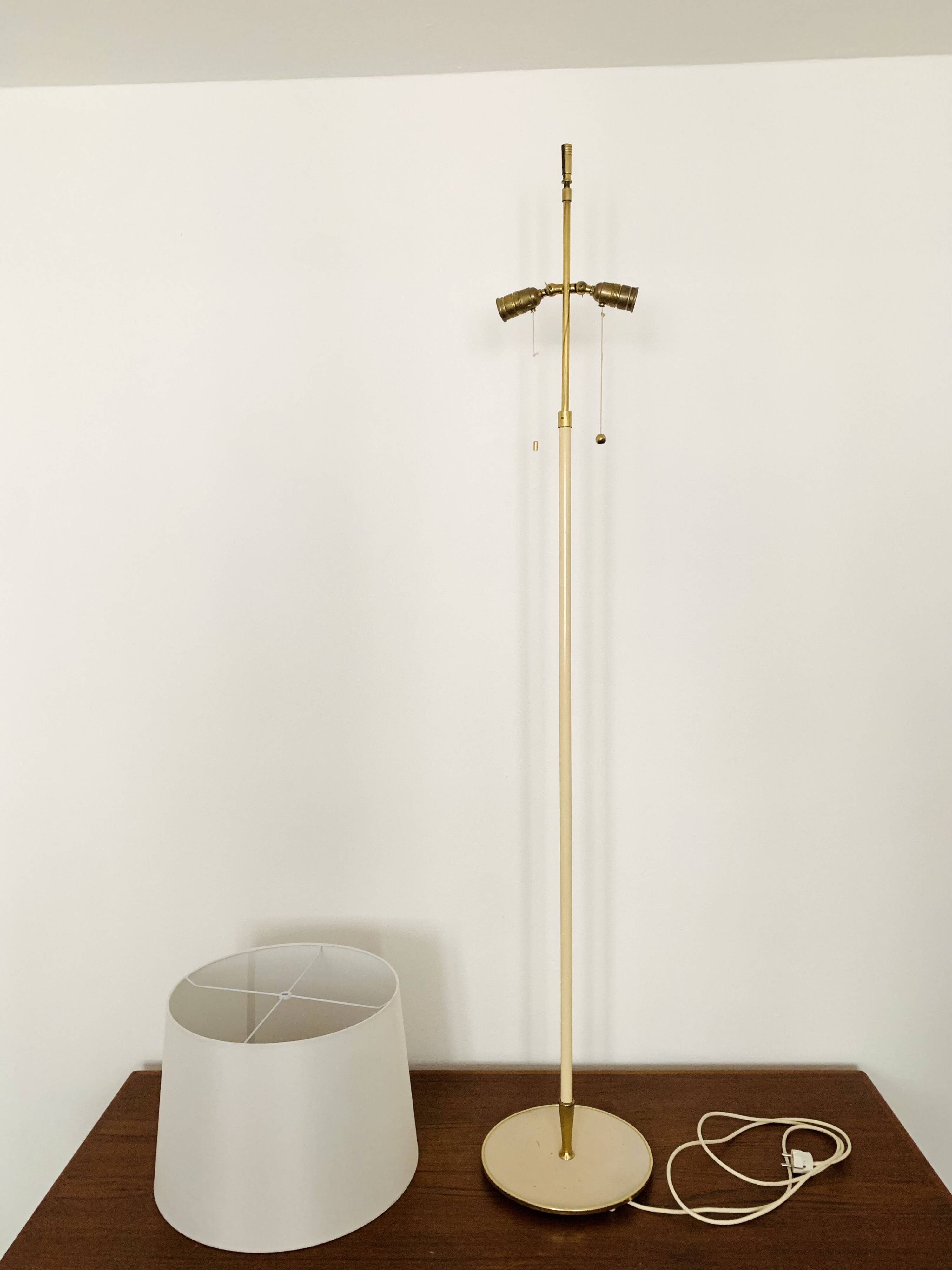 Brass Floor Lamp by Vereinigte Werkstätten