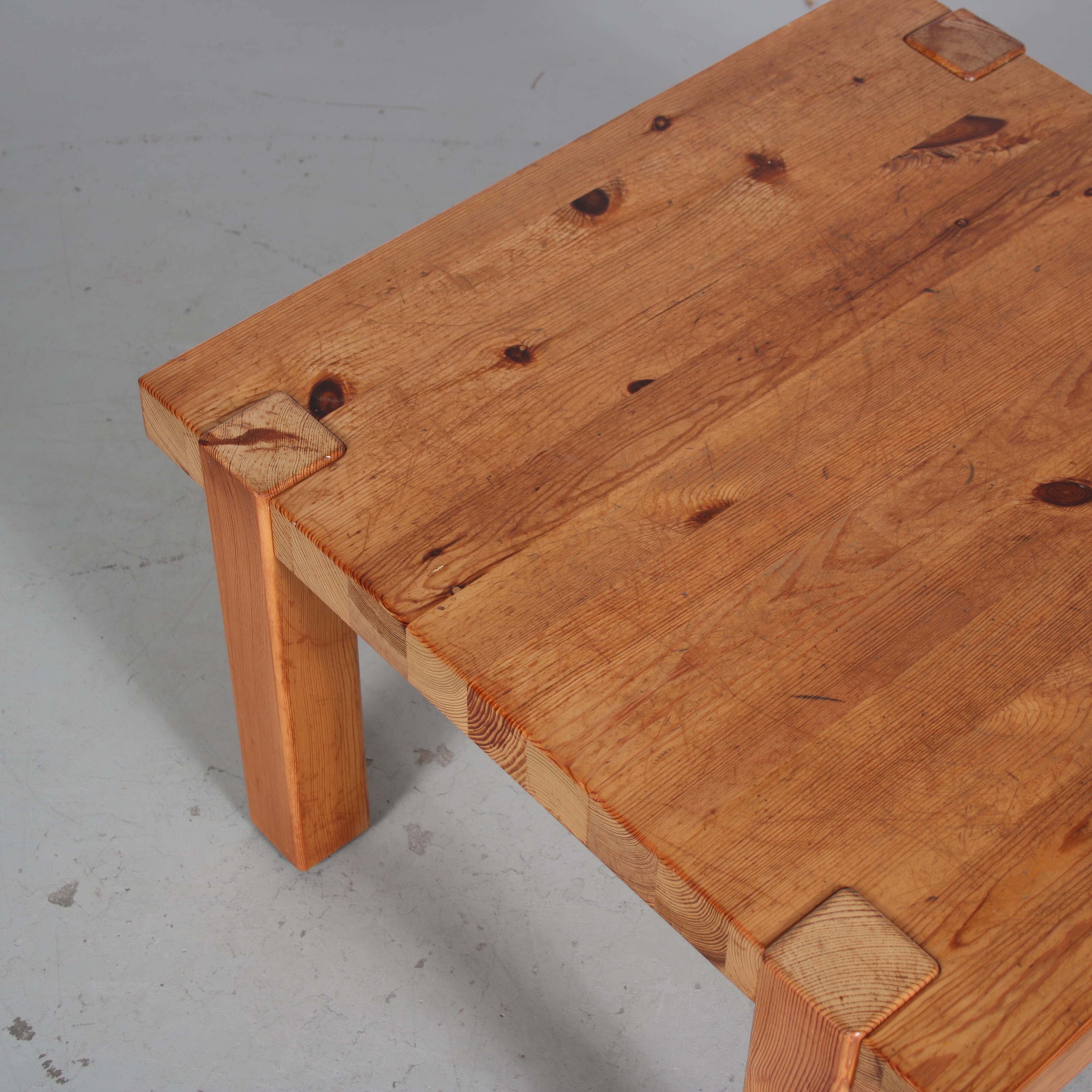 1970s Pine Coffee Table