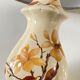 Lamp with vintage ceramic and velvet magnolias