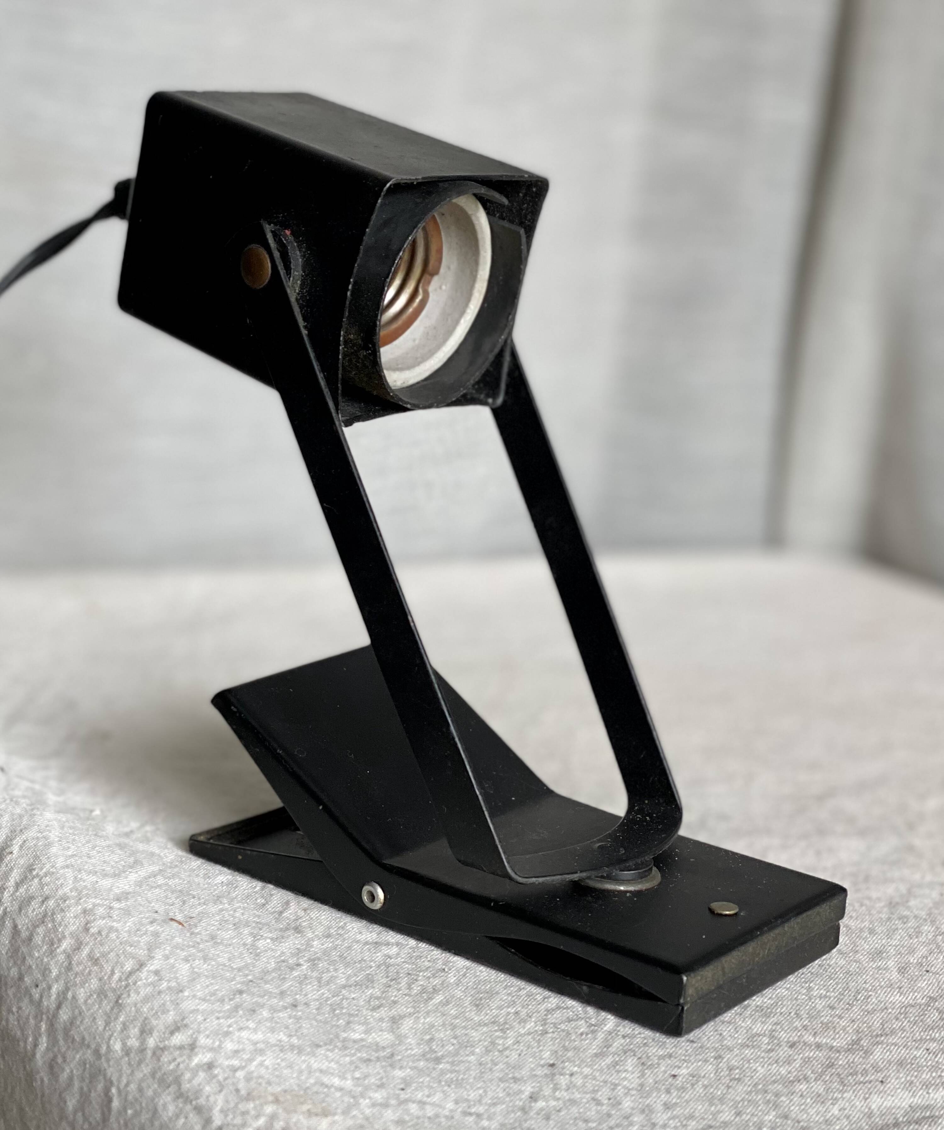 Lampe à pince moderniste LITA vintage 1960