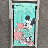 Vintage chilean child deckchair 1980 Mickey Walt disney