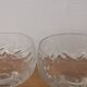 Cut crystal champagne glasses
