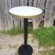 Ancient table eat standing art deco pied fonte noir - vintage formica plateau