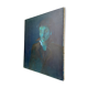 20th Oil School on Canvas Portrait of Man in the Shadows 62 X 50