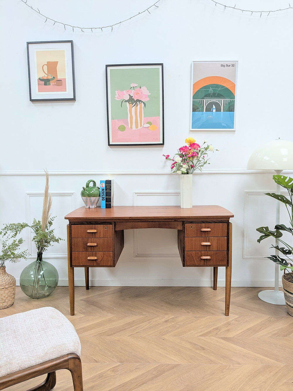 Bureau scandinave en teck