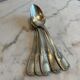 Set of five Bonlanger silver spoons