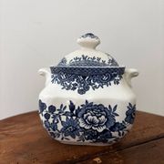 Sugar bowl in English porcelain Enoch Wedgwood Asiatic Pheasants