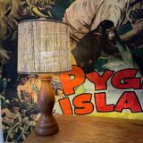 Beautiful wooden lamp