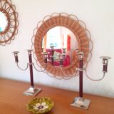 Pair of three-burner candlesticks