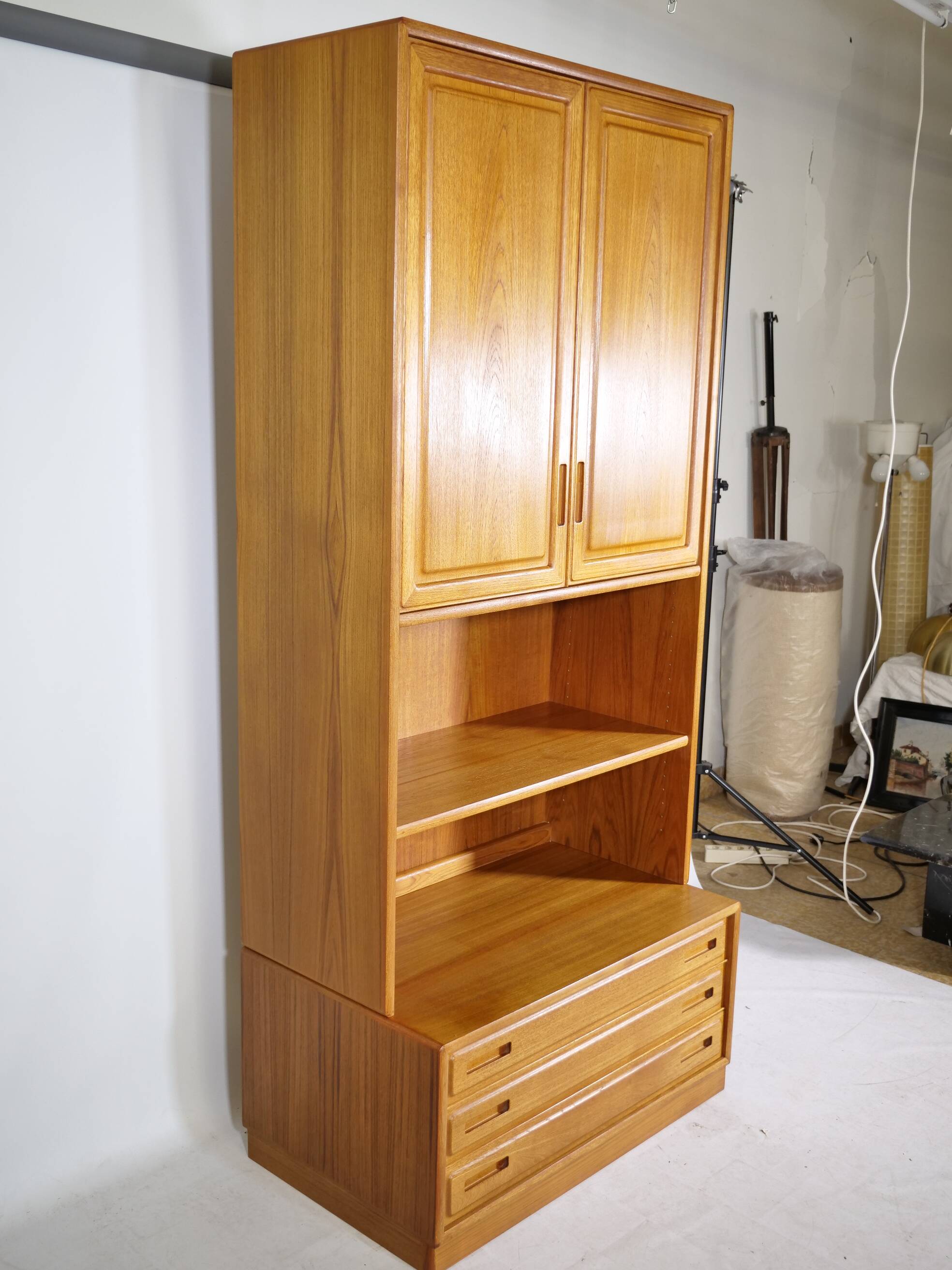 Meuble à tiroirs en teck Skandi Design Shelf 2, années 1970