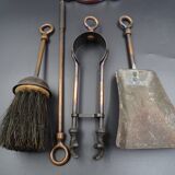 Full chimney servant of his accessories - The enamelled cast iron knight