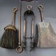 Full chimney servant of his accessories - The enamelled cast iron knight