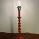 Hubert Olivier turned wooden lamp base
