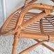 Paire de fauteuils en rotin vintage circa années 70