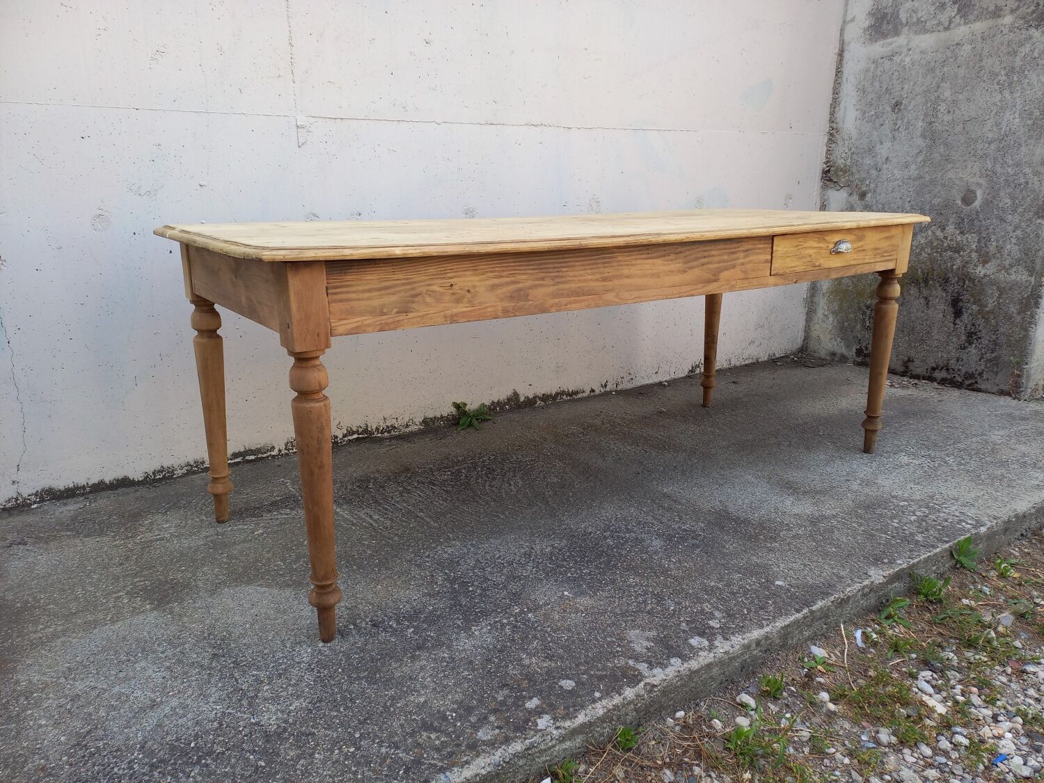 Table de ferme ancienne 200 cm