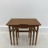 Danish Teak Nesting Tables by Kurt Østervig for Jason Møbler, 1960s, Set of