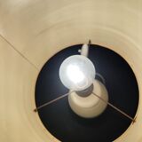 Seventies 40 steel beige brown chrome lamp