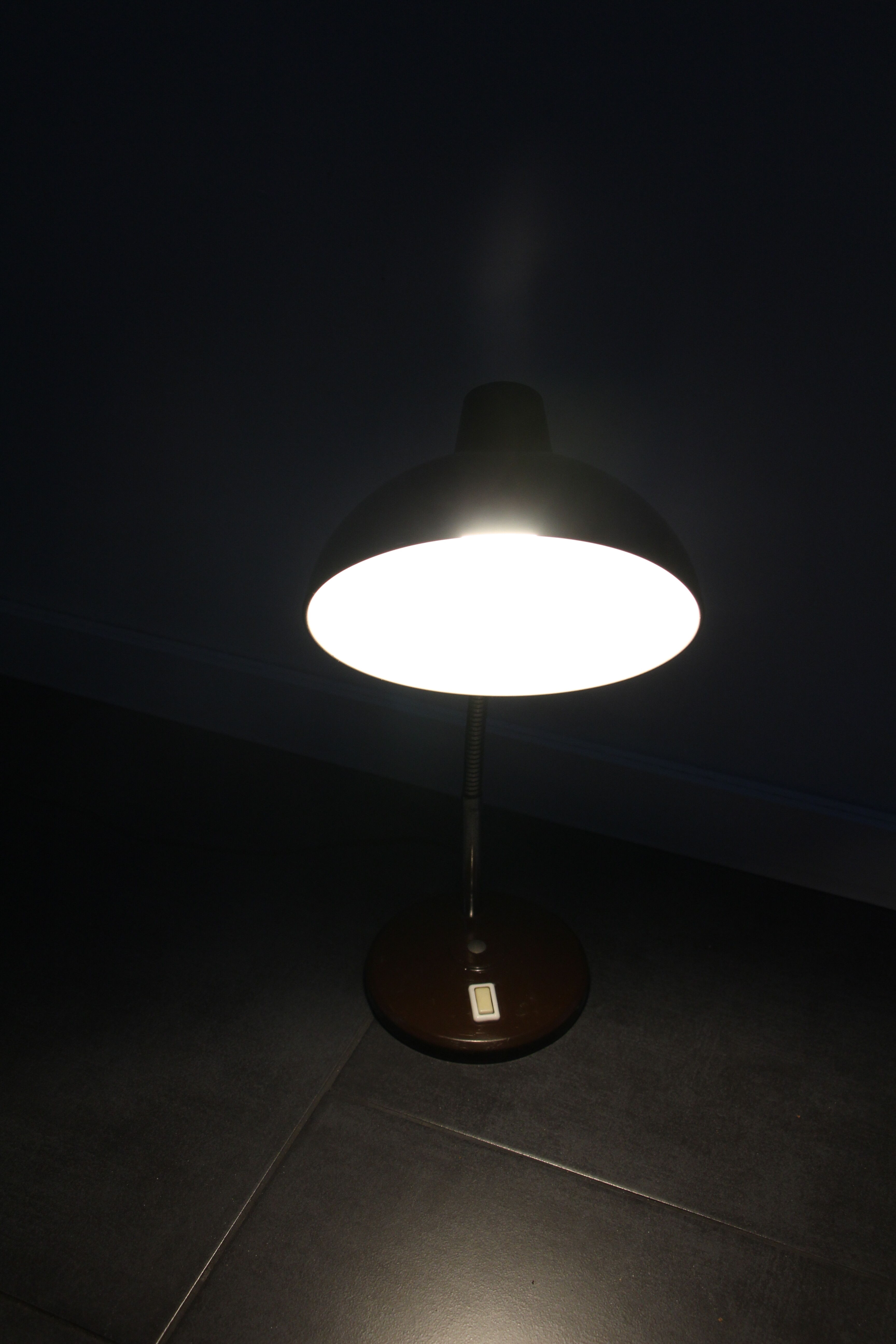 Brown desk lamp 70's