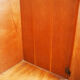 Old boarding cabinet in vintage solid wood