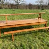 Farmhouse table and 2 benches