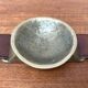 Mid-Century Bronze and Leather Armrest Bowl or Ashtray, 1960s