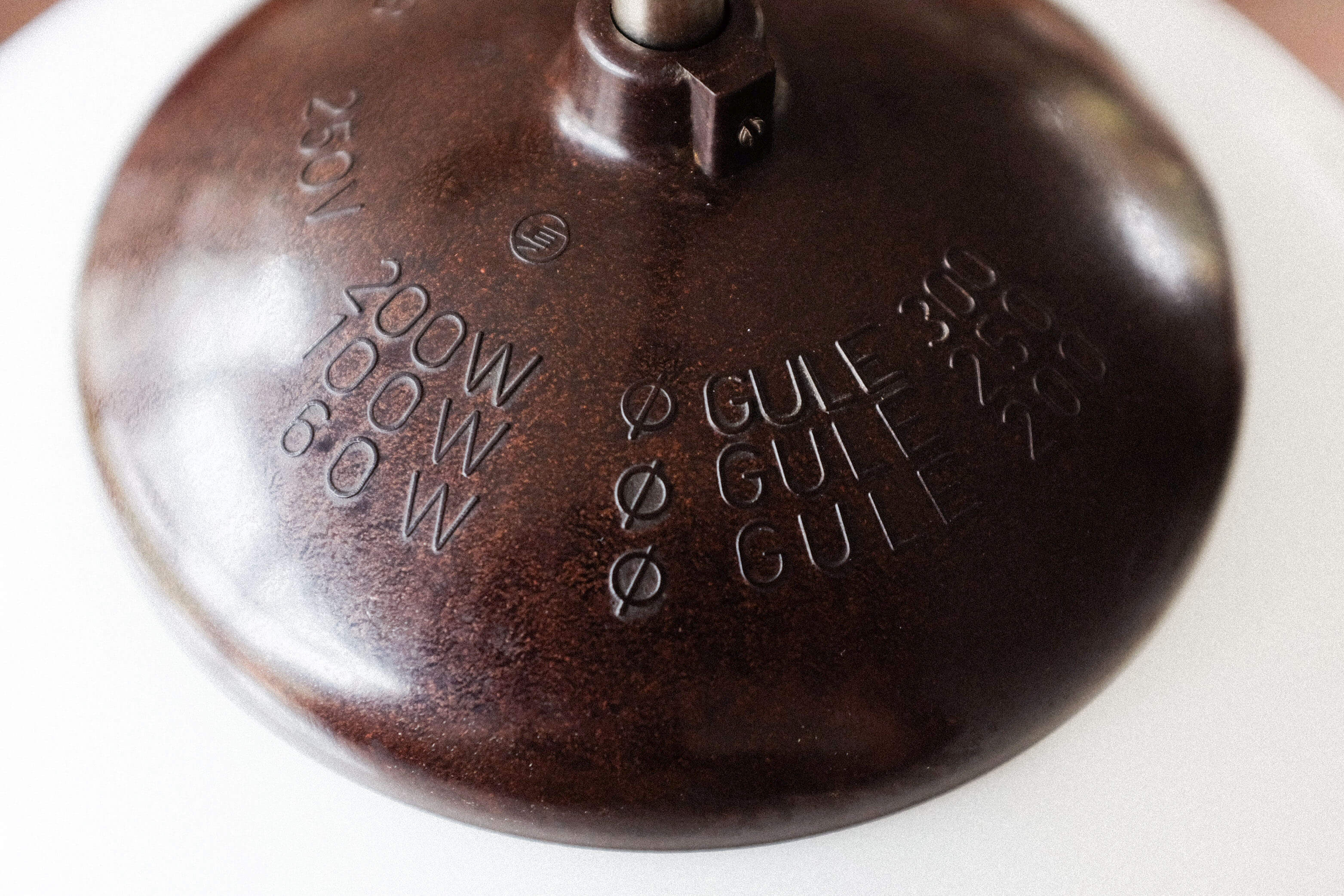 Czechoslovak bakelite hanging school lamp, 1960s
