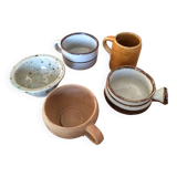 5 tasses en grès