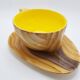 Tasse et soucoupe effet bois