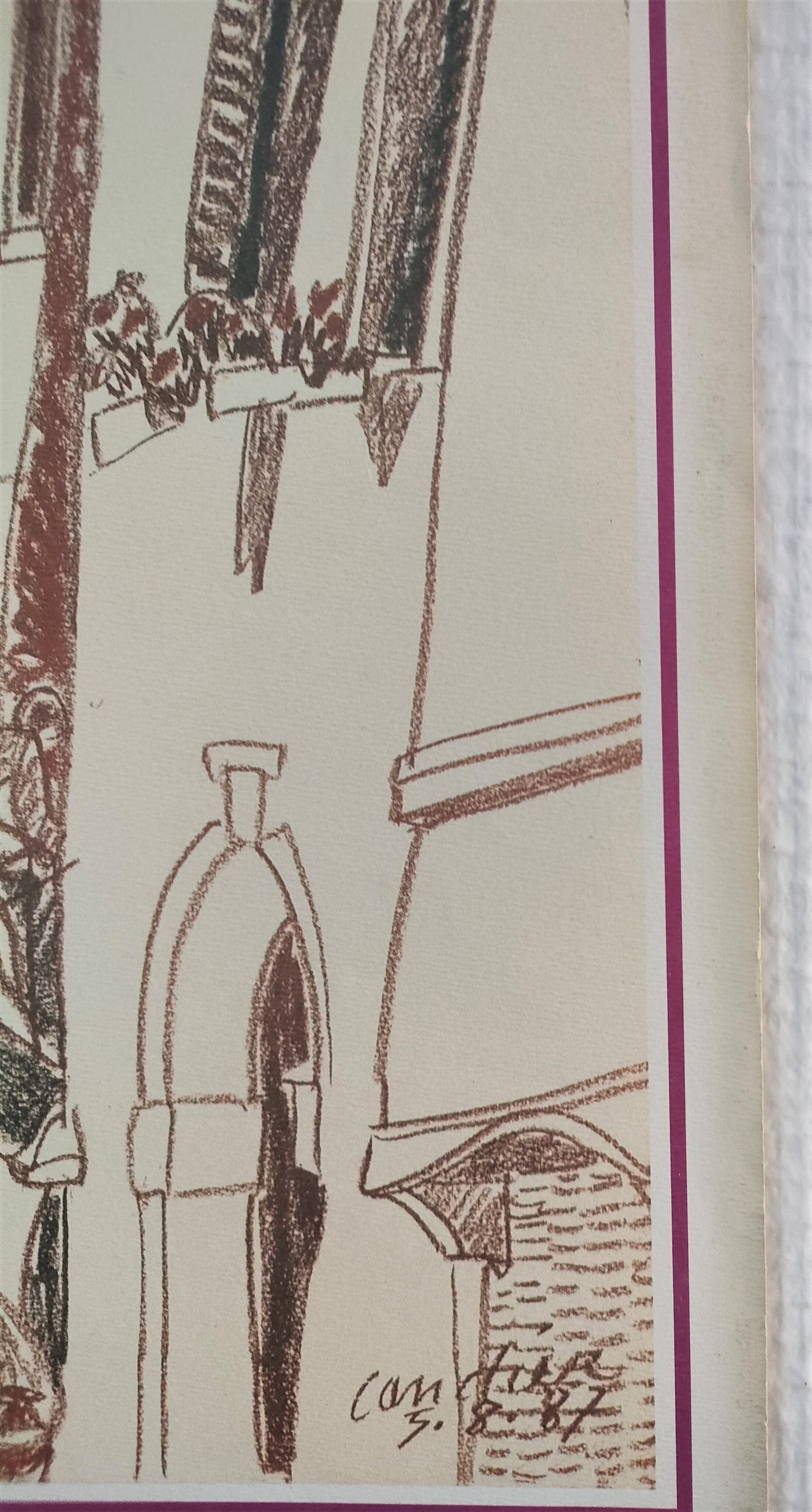 Original poster exhibition Venezia Henri Landier Paris 1988