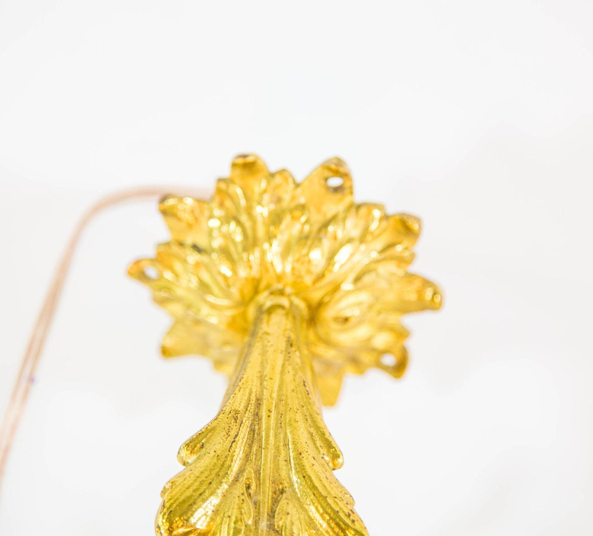 Victorian period brass floral wall