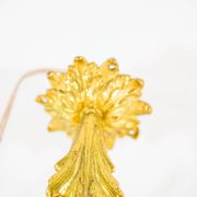 Victorian period brass floral wall