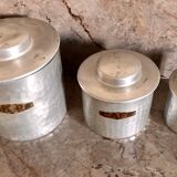 Hammered metal kitchen boxes series