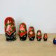 2 Russian dolls Matryoshka painted wood