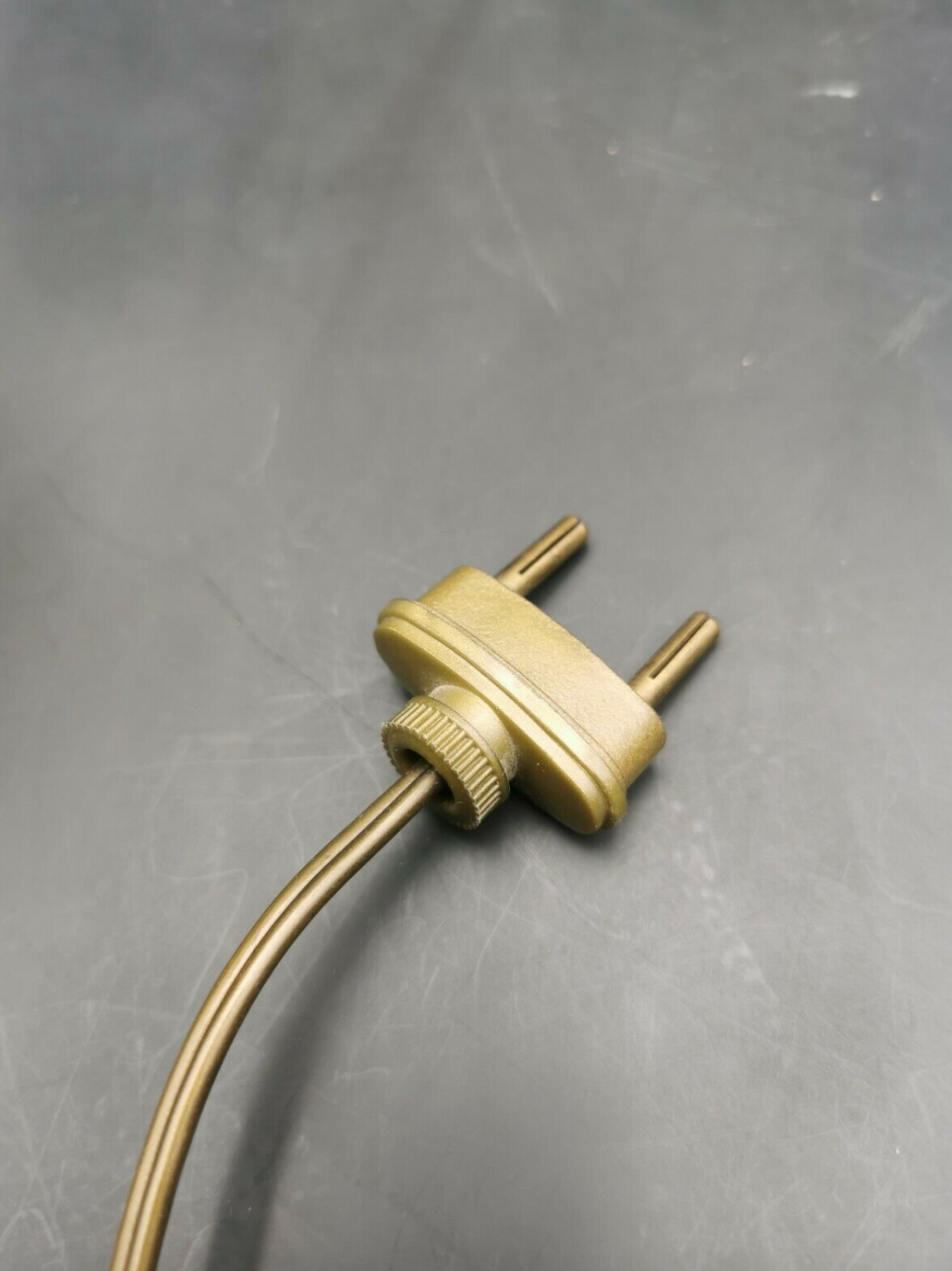 Lampe vintage céramique bleue