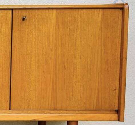 Vintage Scandinavian sideboard in blond teak